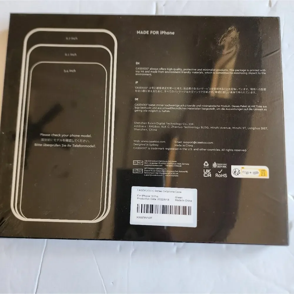 CaseKoo New IPhone 13 Pro Lightweight Sreen Protector‎ New in Package Sealed